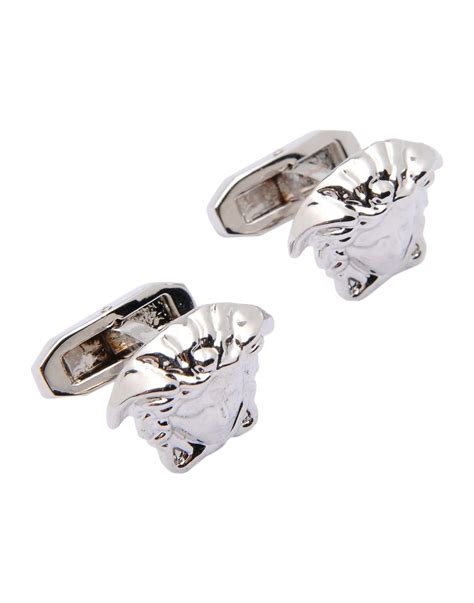 versace cufflinks silver.